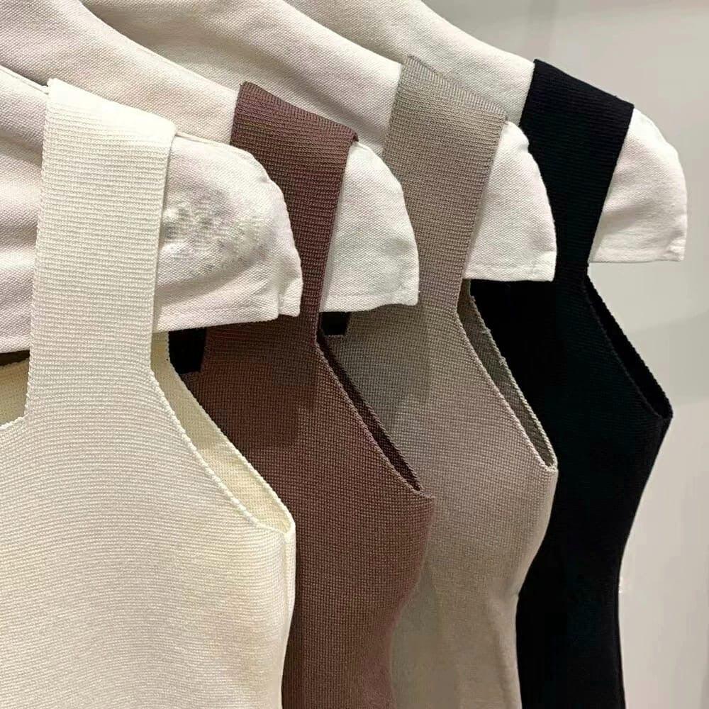 Kello Casual Summer Tank Top In Brown