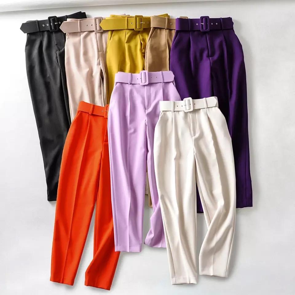 Luxury Trinity Pants In White