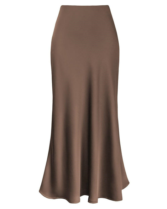 Galore Satin Midi Skirt