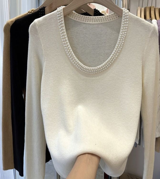 Caroline Pearl Soft Knit Pullover