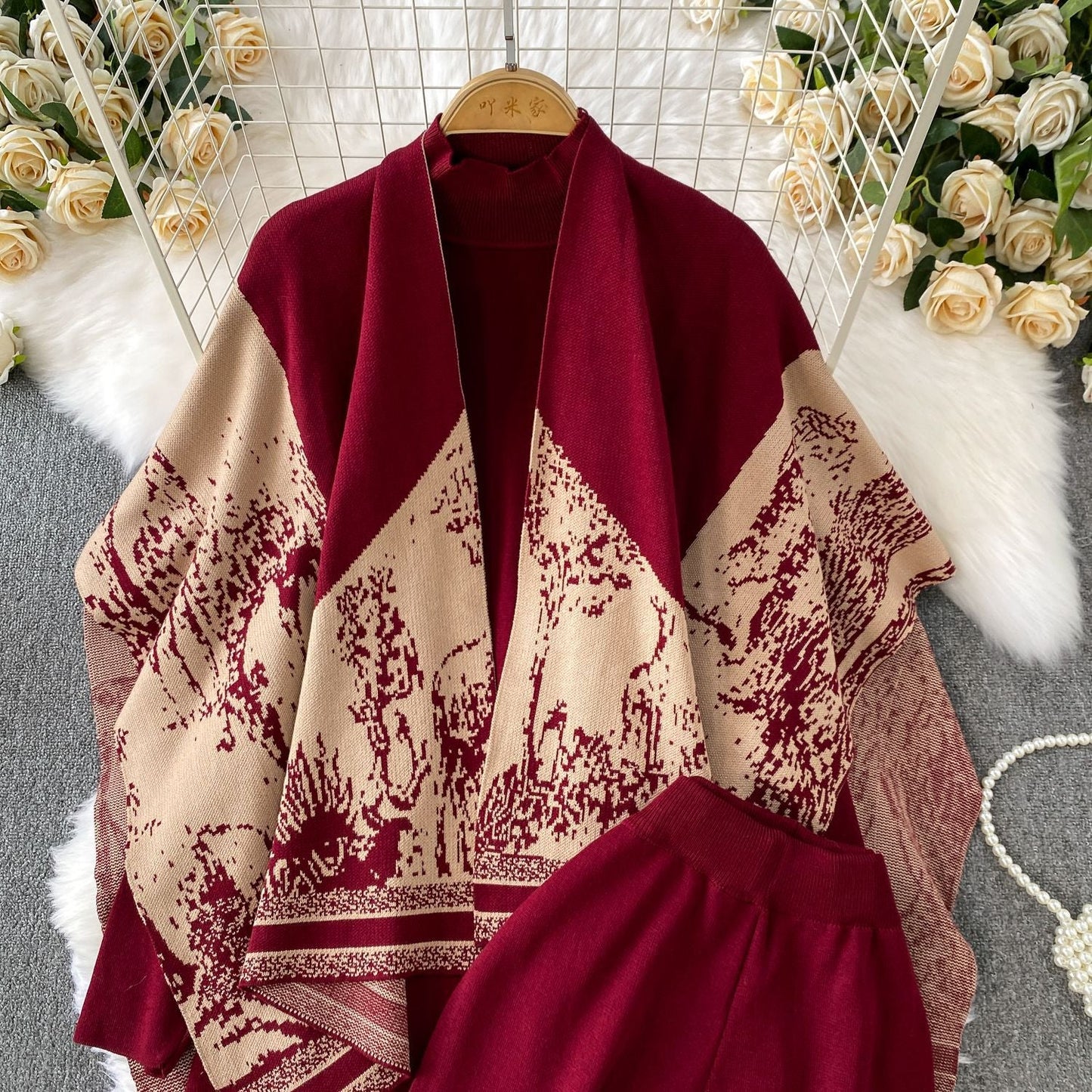 Orville Luxe Winter Coord Set With Cape