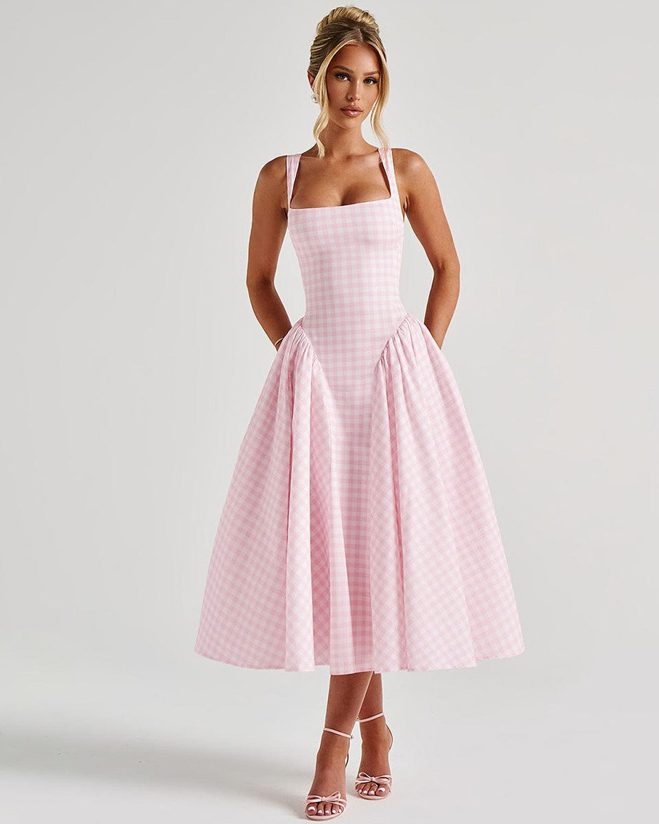 Pricillia Drop Waist Midi Dress