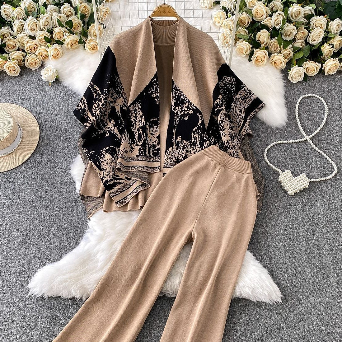 Orville Luxe Winter Coord Set With Cape