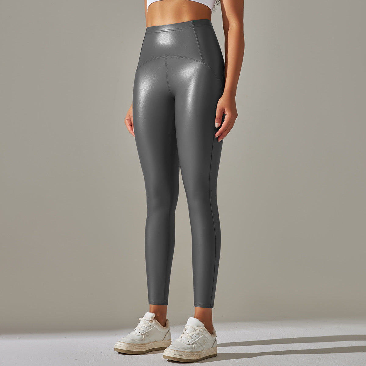 Anna Leather Slimming Warm Legging
