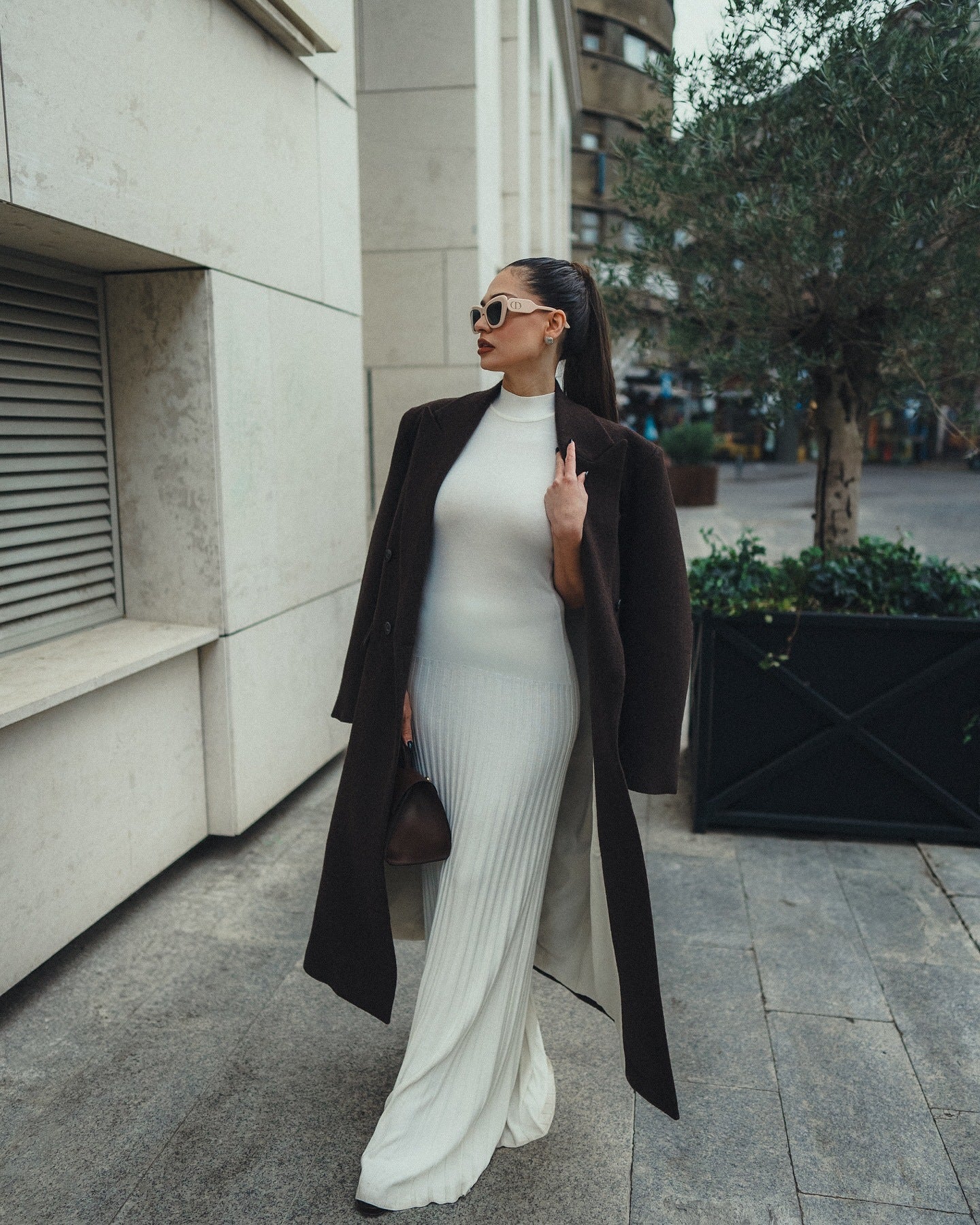 Orelia Knitted Maxi Dress