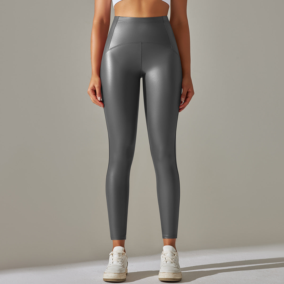 Anna Leather Slimming Warm Legging