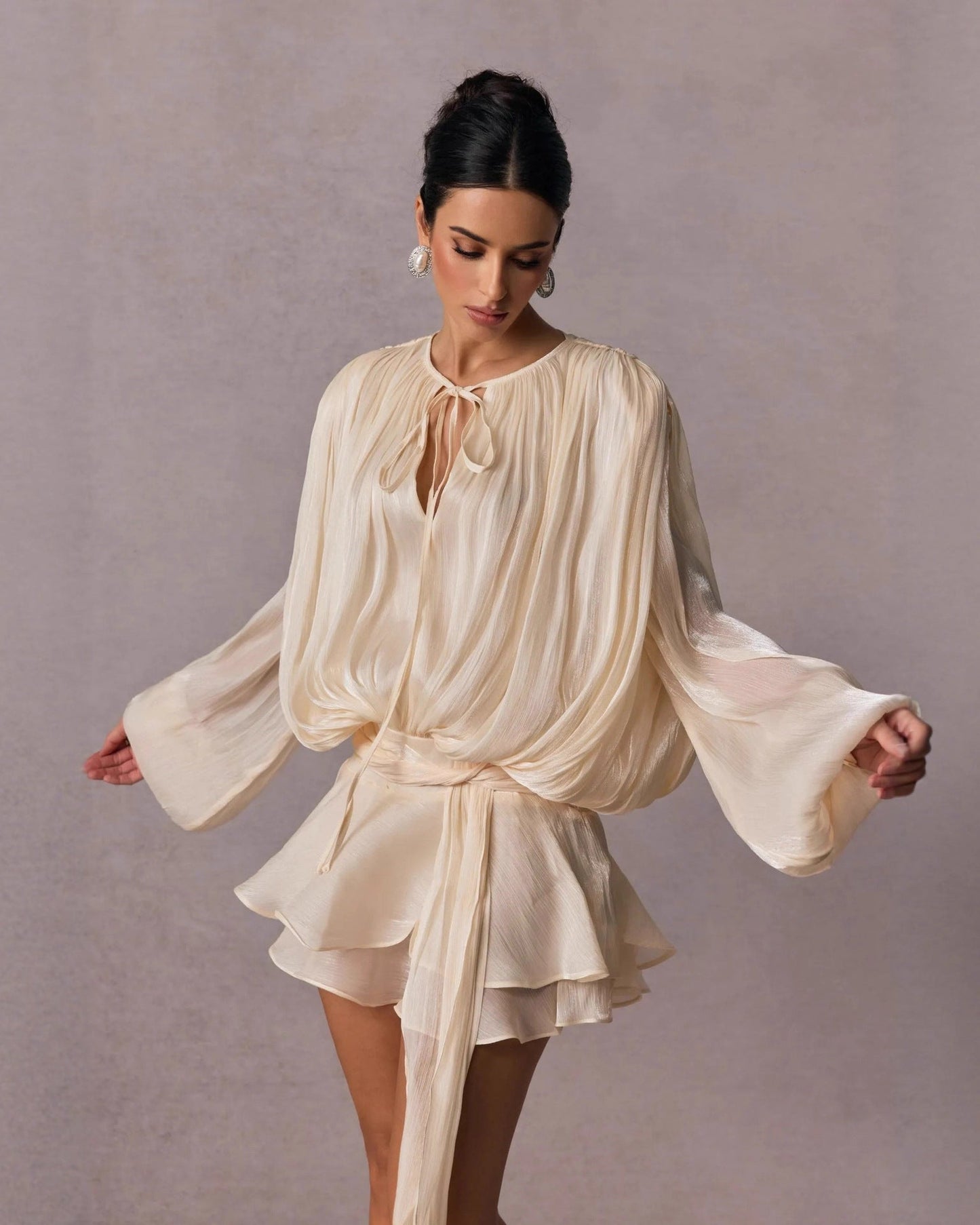 Aimee Ruffle Coord Short Set
