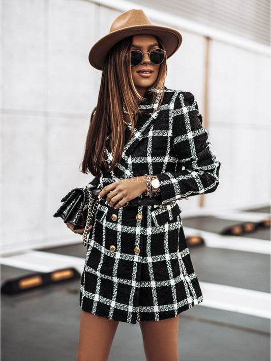 Zelie Printed Blazer Dress