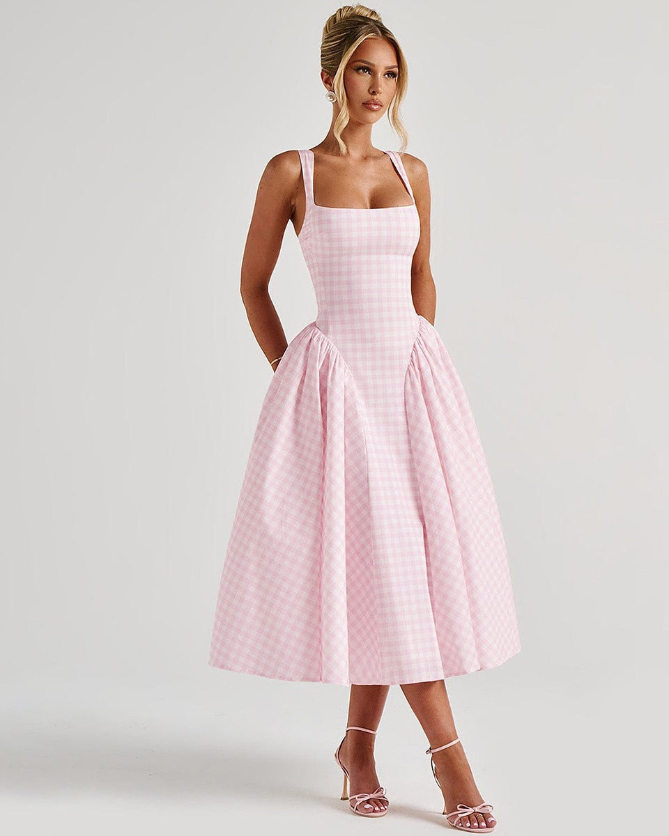 Pricillia Drop Waist Midi Dress