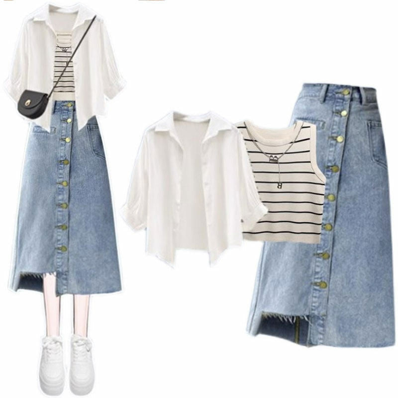 Costa summer Coord Set of 3 In White