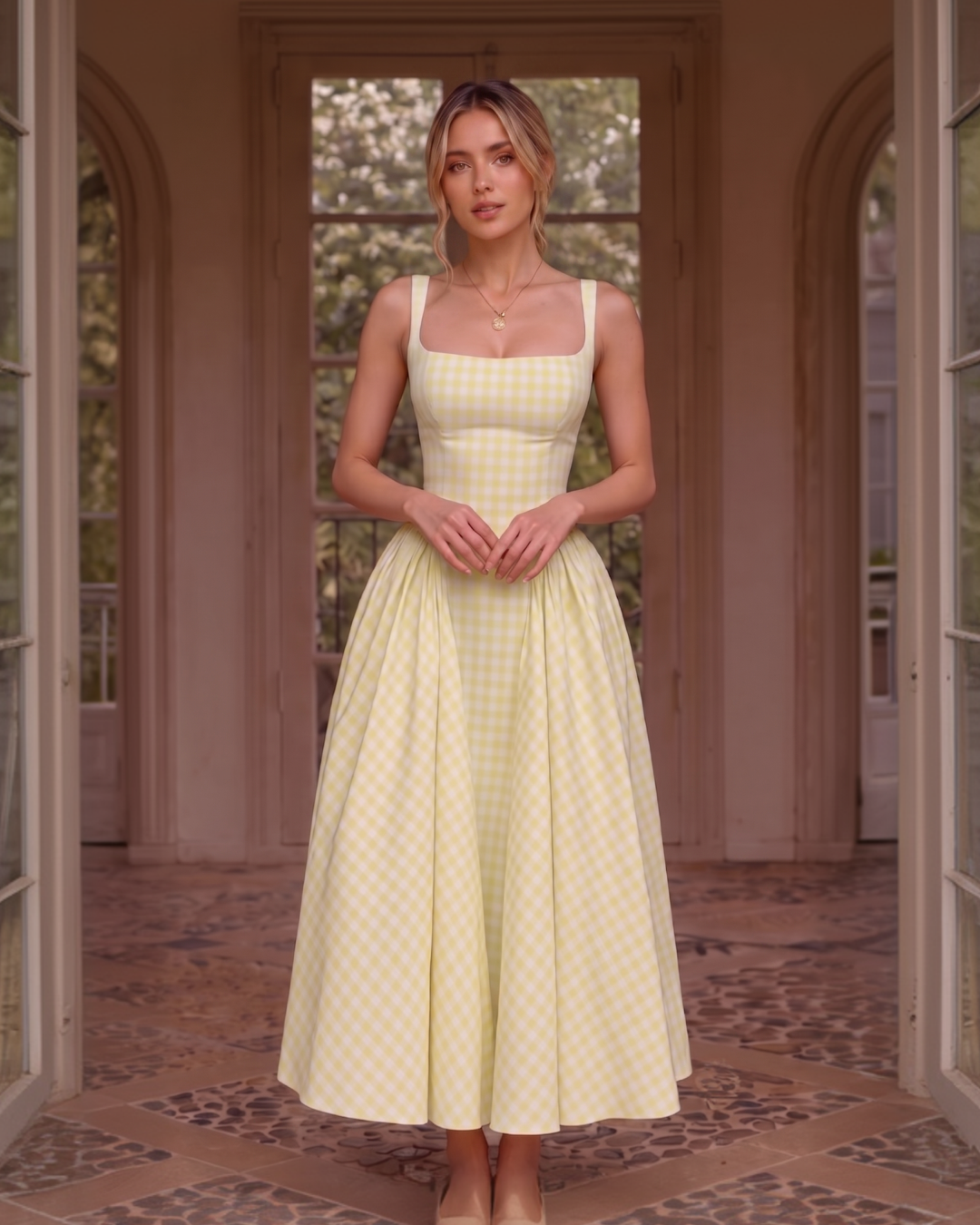 Pricillia Drop Waist Midi Dress