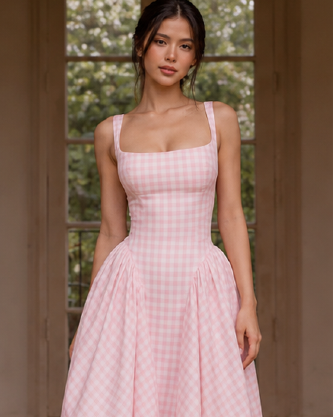 Pricillia Drop Waist Midi Dress