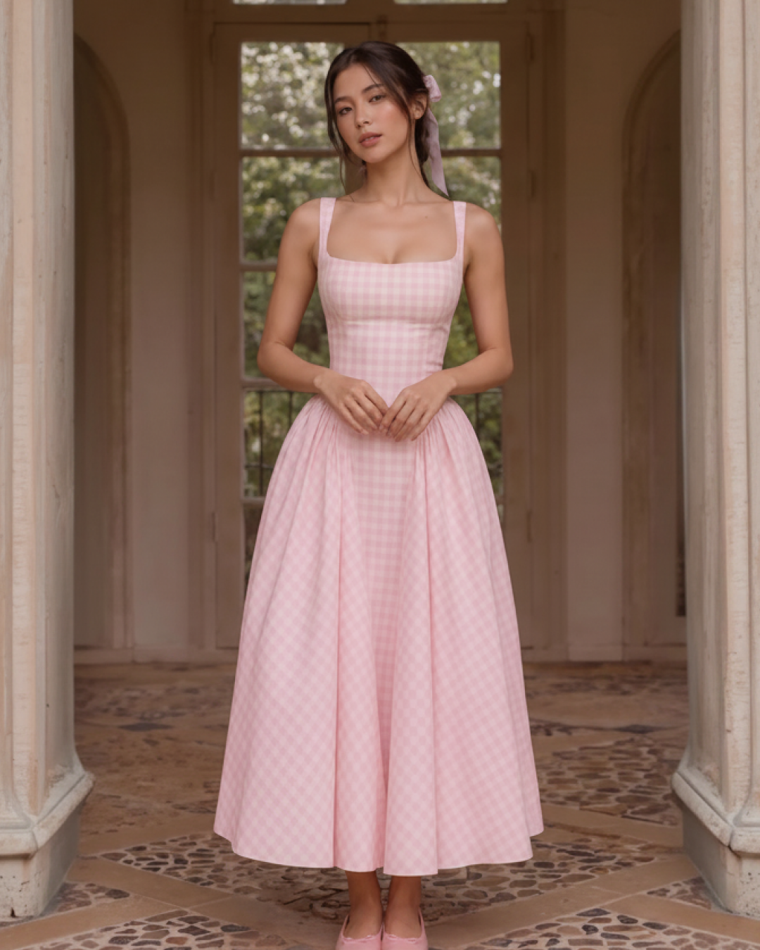 Pricillia Drop Waist Midi Dress