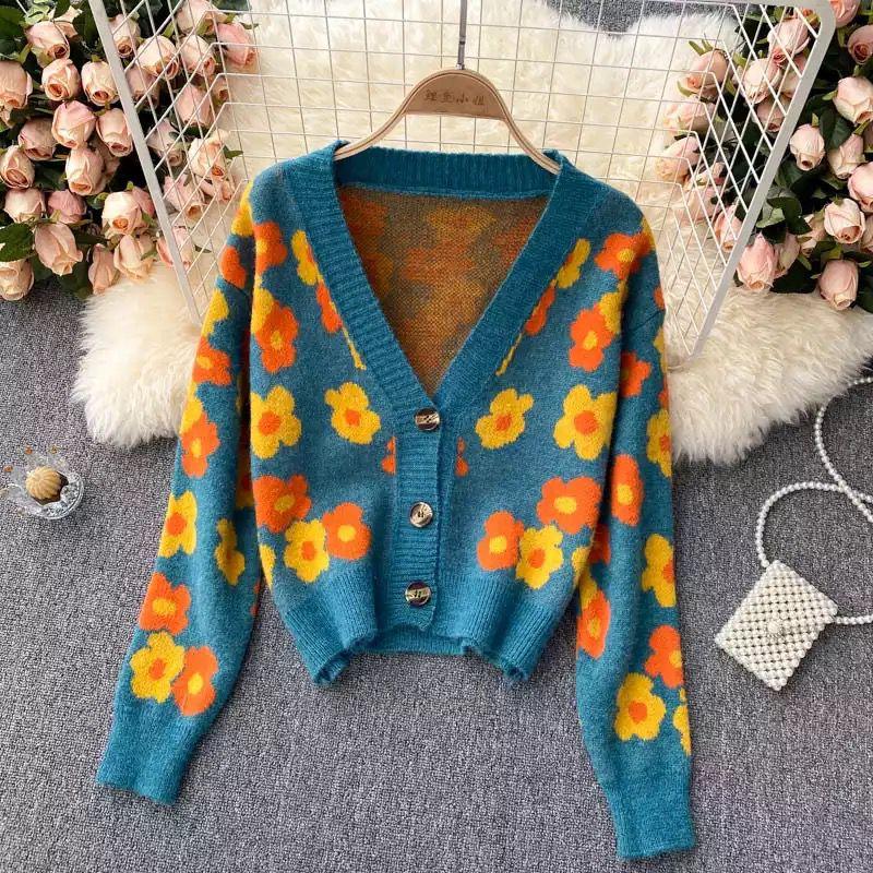Evelyn Sweater Set In Teal Blue