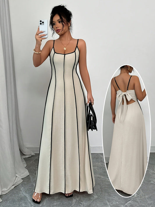 Harret Breezy Summer Dress in Beige