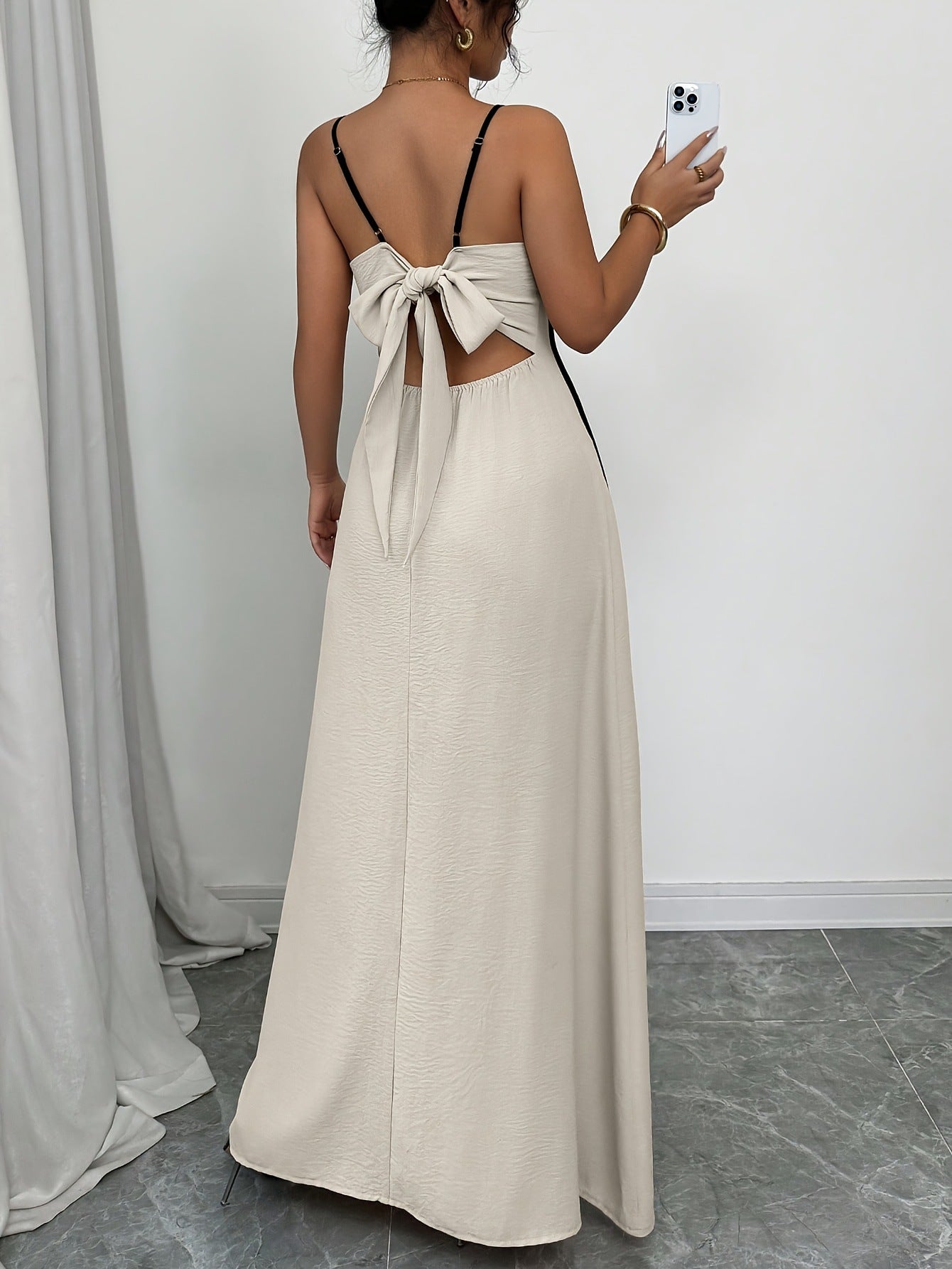 Harret Breezy Summer Dress in Beige