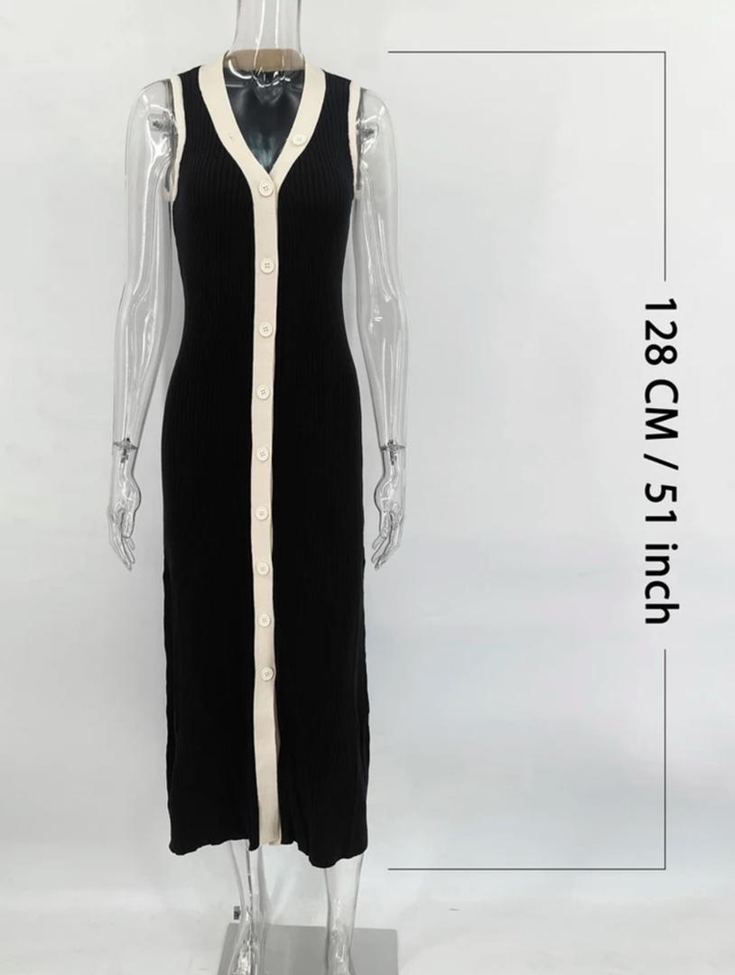 Emy Luxe Soft Knit Dress In Black