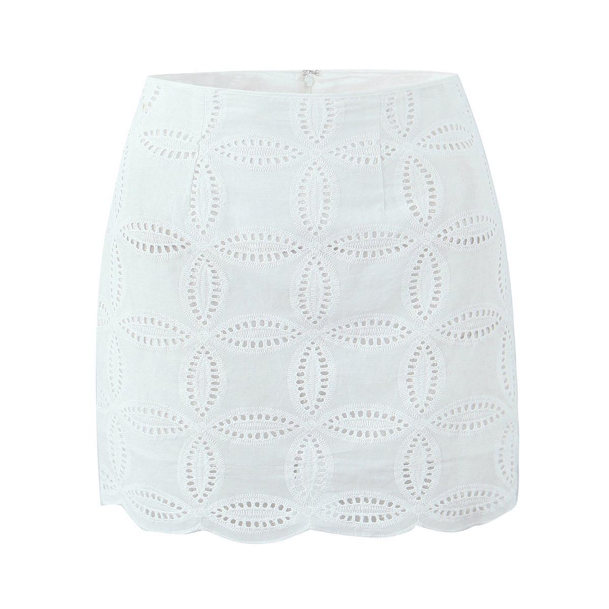 Karen Eyelet Summer Coord Set In White
