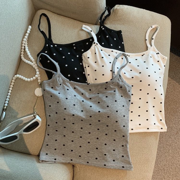 Loret Tank Tops with Inbuilt Bra In White