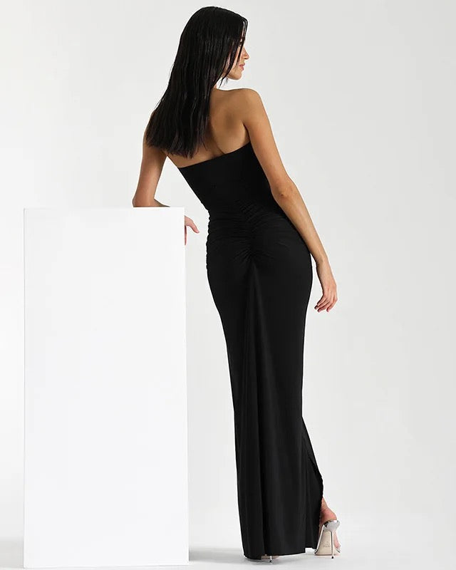 Keya Bodycon Midi Dress with Ruffle