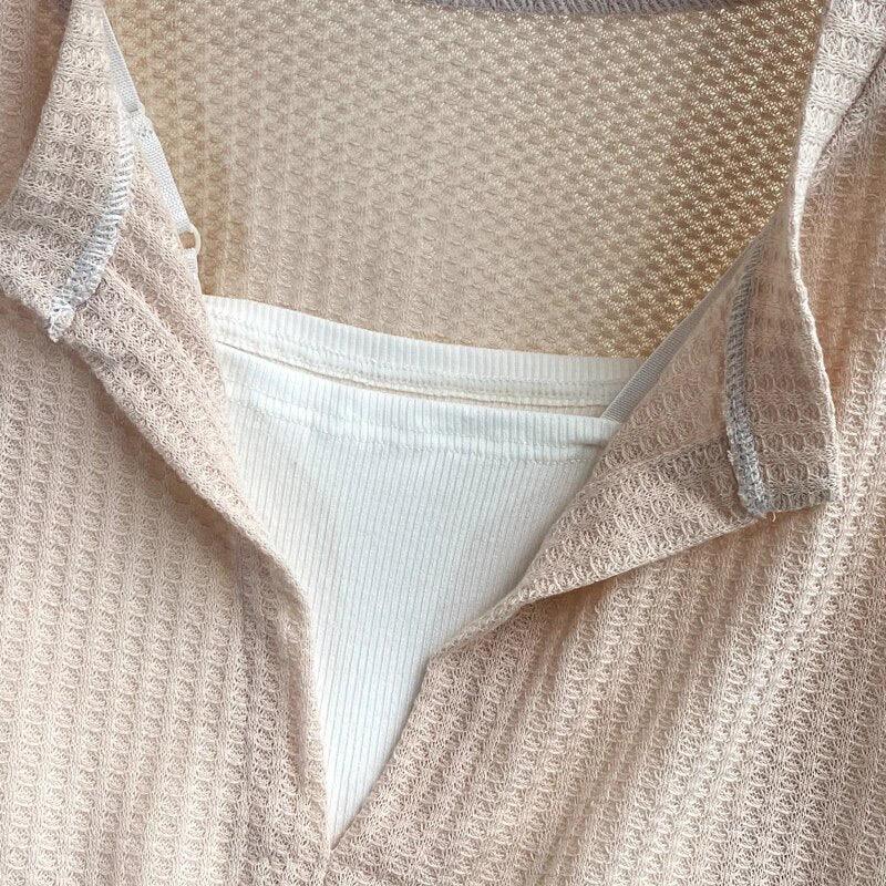 Laurel Full Sleeve Summer Tops In Brown