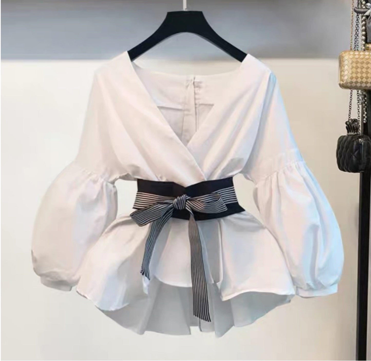 Luxury Bubble Sleeve Top with Pants