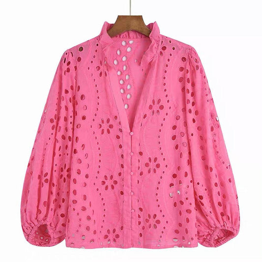 Marianna Premium Eyelet Blouse