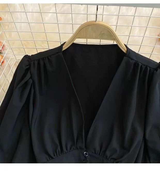 Marie Puffed  Sleeve Blouse