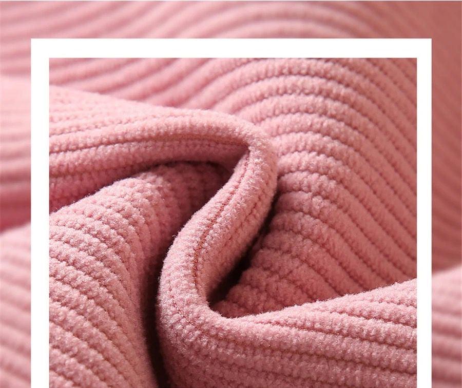 Marley Wide Leg Fleece Pants In Pink