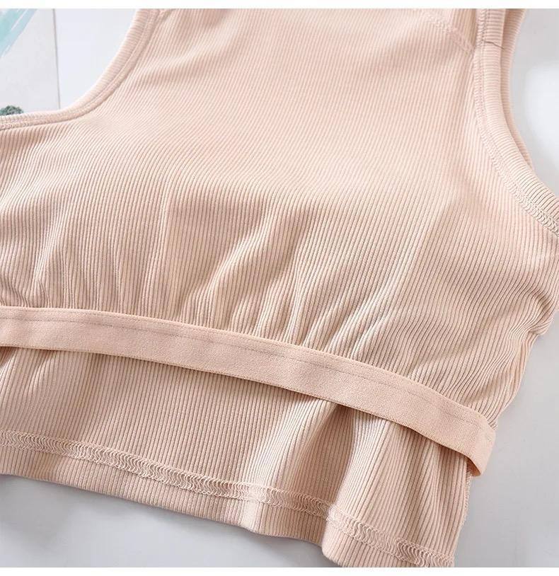 Nicole Tank Tops with Inbuilt Bra In Yellow