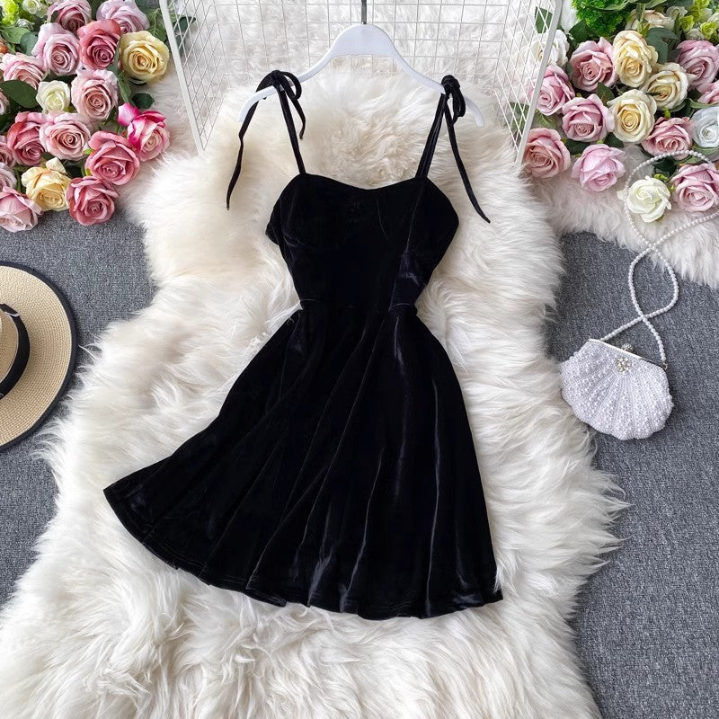 Velour Skater Dresses