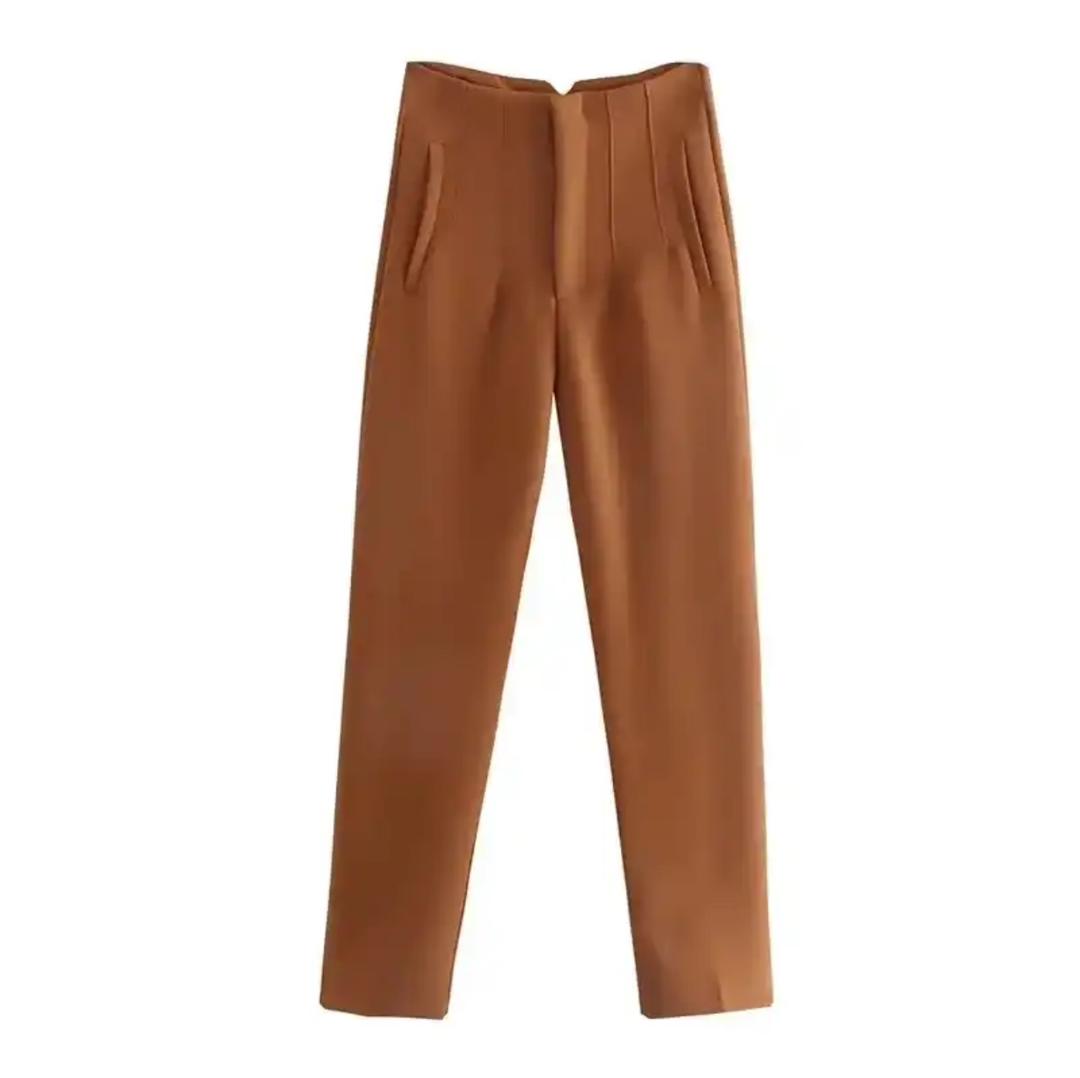 Verity formal pants In Peach