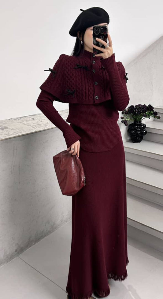 Mayles Luxe Winter 3 Pc Coord Set