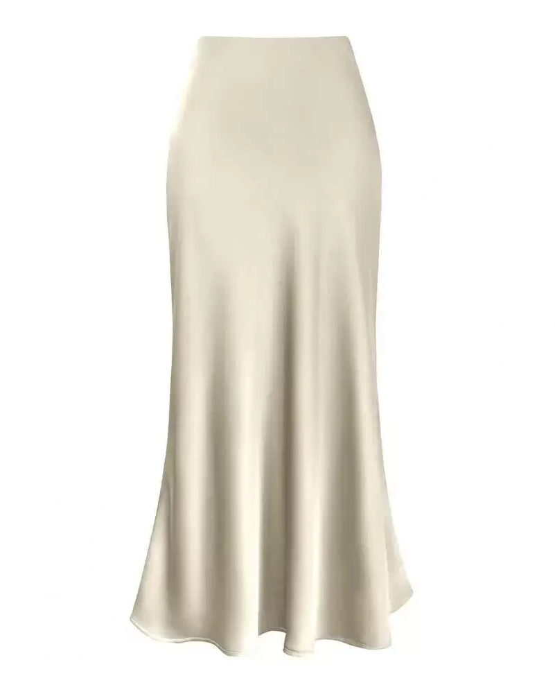 Galore Satin Midi Skirt